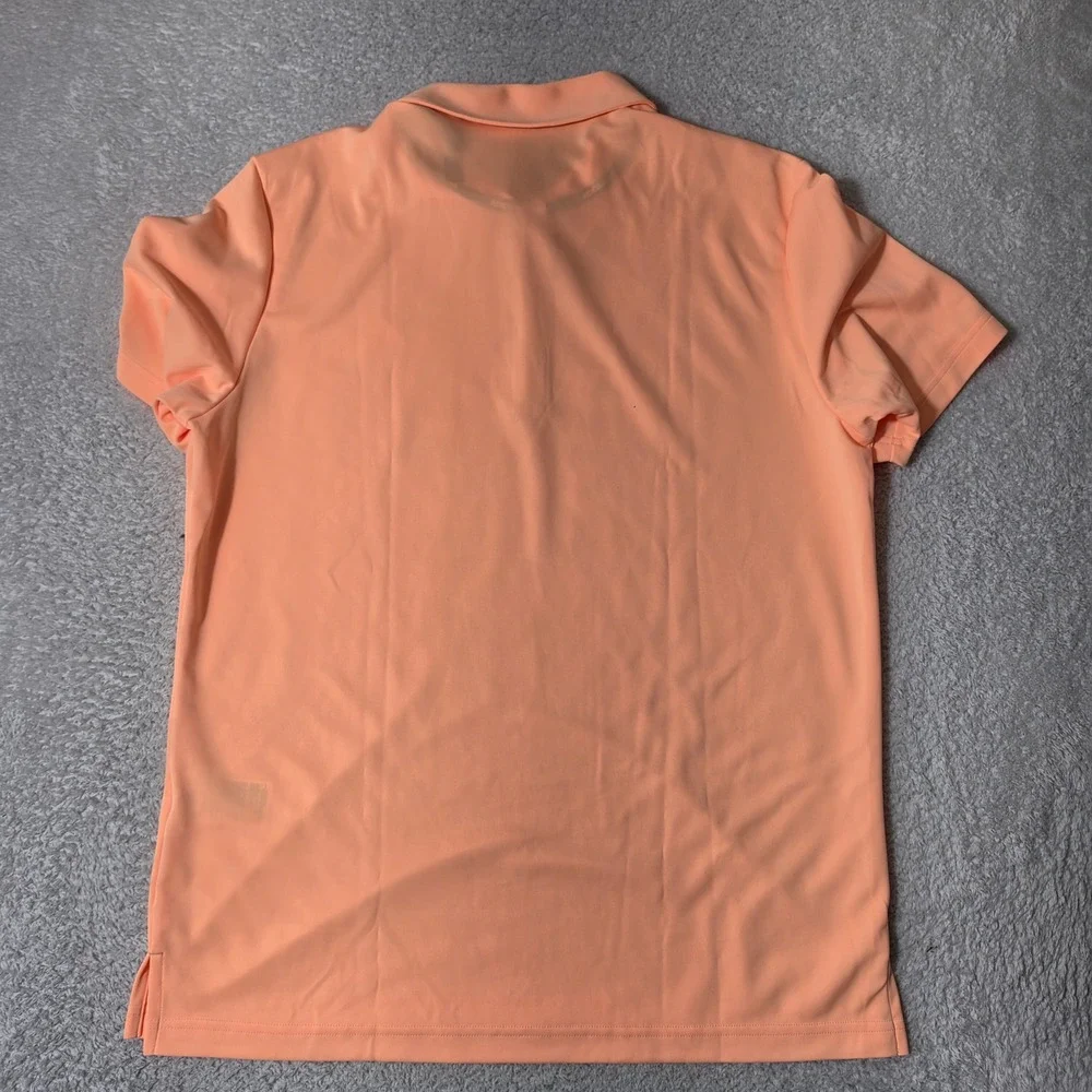 NEW Adidas ADI ADV NVLTY H Mens L Polo Shirt Acid Orange GV2017 UPF 50 Stretch